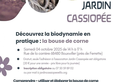 Veranstaltung "Angewandtes biodynamisches Gärtnern entdecken" - Sa., 04. Oktober 2025 in F-68480 Bouxwiller
