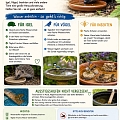 Mit Wasserschalen und Tränken das Leben von Igeln, Vögeln und Insekten retten