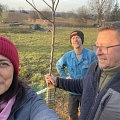 Die erste Hochstammpflanzung 2026 in F-68130 Schwoben