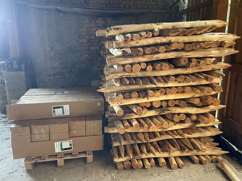 Material für den Zaunbau