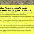 Petition - weitere Förderung für dringende Arten-und Biotopschutzmassnahmen in Baden-Württemberg
