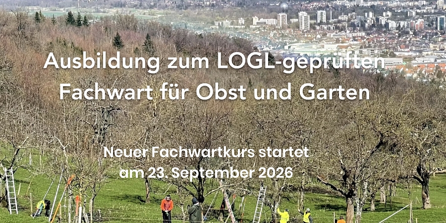 Noch freie Plätze für den Fachwartkurs " LOGL-geprüfter Fachwart für Obst und Garten" der Fachwartvereinigung Markgräflerland e.V.