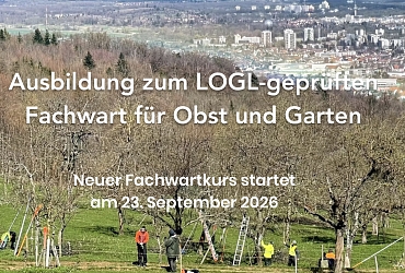 Noch freie Plätze für den Fachwartkurs " LOGL-geprüfter Fachwart für Obst und Garten" der Fachwartvereinigung Markgräflerland e.V.