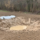 Bau eines kleines Teiches auf der Streuobstwiese "Fuchswiese" Winter 2020-2021